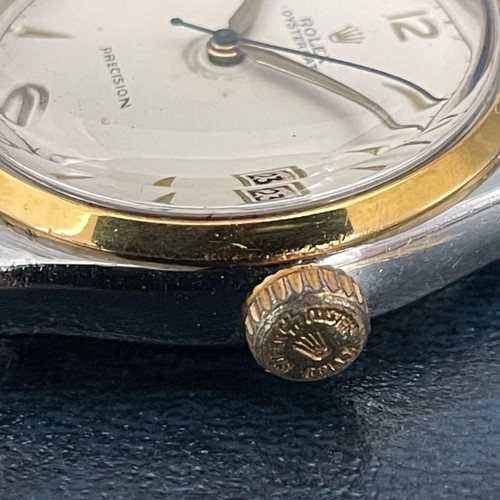 Precision Oysterdate Gold Bezel 6294 Manual Wind Watch 1950s 32mm Vintage JAPAN - Picture 5 of 10