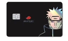 Holographic Naruto Akatsuki Credit Debit Card Sticker Skin Free Shipping 