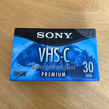 Sony VHS-C Premium Grade TC-30VHGL 30 Min Recordable Camcorder Tape