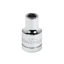 Powerbuilt 1/2 Inch Drive x 8 MM 12 Point Shallow Socket - 641763