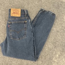 Levi's Jeans Women's 10 Petite Tapered Leg 550 Relaxed Vintage USA 1998 Blue
