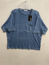 Buck Mason Indigo Dipped Yuma 90s Boxy T Shirt Size XL Short Sleeve New 