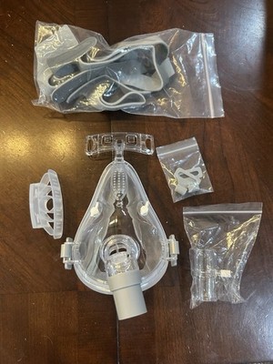 Universal Full Face Cushion Full Set Include Headgear, Elbows, Frame, Large