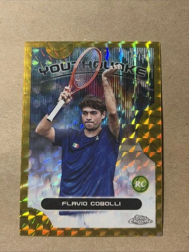 Topps 2025 Chrome Flavio Cobolli Youthquake Gold Rookie RC #YQE-17 /50