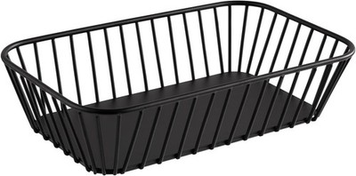 30418 GN 1/4 Korb ''URBAN'', Metall, schwarz, mit Antirutsch-Füßchen, 26,5 x 16,2 