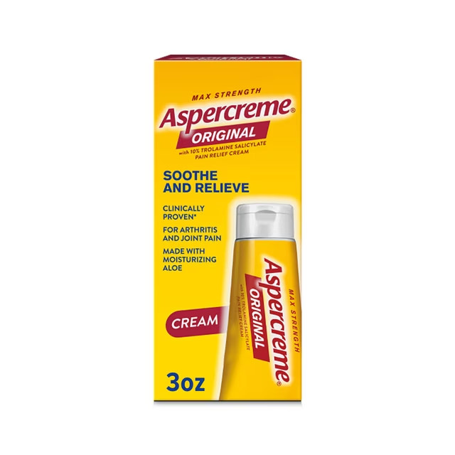 Aspercreme with Lidocaine Maximum Strength Pain Relieving Cream Odor Free 3 Oz