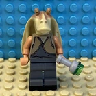 LEGO Star Wars Jar Jar Binks Minifigure sw0301 Authentic Cracked Foot See Pic