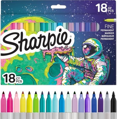 Sharpie Permanent-Marker FINE COSMOS 18er Blisterkarte