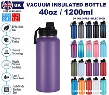 1.2L Water Flask Bottle Stainless Steel Double Wall Vacuum Insulated Thermal