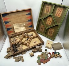 Nain Jaune & Jacquet - Beau lot Jeux anciens en bois & artisanal 1930/40s