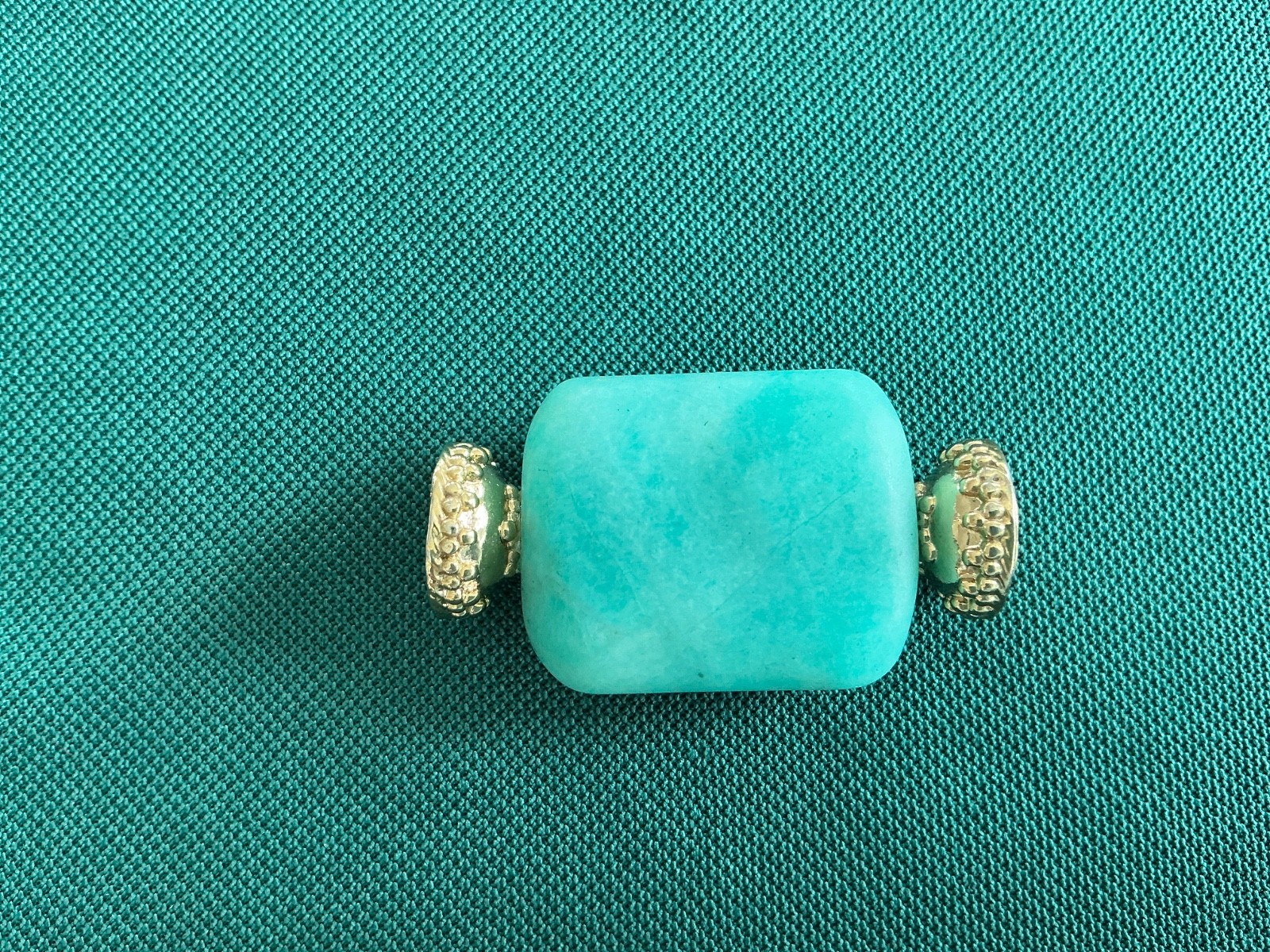 CLARA WILLIAMS AMAZONITE MATTE RECTANGLE CENTERPI… - image 1