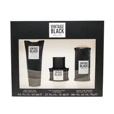 Vintage Black by Kenneth Cole Fragrance for Men 3 Piece Gift Set