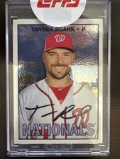 TANNER ROARK 2016 TOPPS HERITAGE CHROME #THC649 SERIAL /999 NATIONALS