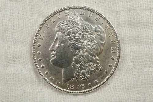 NobleSpirit Very Choice BU 1896 Morgan Silver Dollar Beautiful Luster