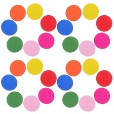 100 Pcs Colorful Round Wood Discs Pieces Teaching Tools for Kid Education