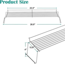 Hisencn 65054 Grill Warming Rack for Weber Genesis 300 Series Gas Grill