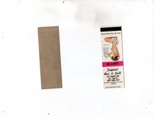 Vintage Matchcover  Tropical Bar & Grill New York City Pinup