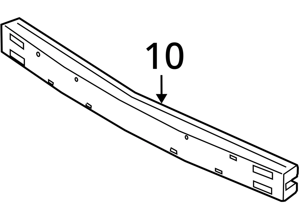 Used Front Bumper Reinforcement Front fits: 2007 Mitsubishi Endeavor Front Grade Foto 4 de 4