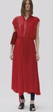 CELINE Phoebe Philo Collectible 2017 Reversible Red Studded Maxi Dress