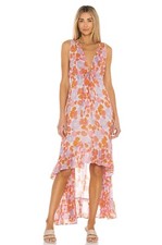 Nuevo con etiquetas Vestido Revolve Solero Delina Floral Maxi Midi Boho Talla M/L