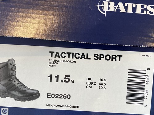 Bates Men's Tactical Sport Lace Up Tall Military Boot, Black 11.5 cadet police - 第 14/15 張圖片