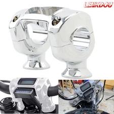 CNC Handlebar Riser 32mm Bar Mount Top Clamp For Harley Street Bob Breakout FXDR