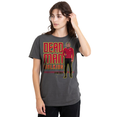 Star Trek Dead Man Walking Ladies T-Shirt S-2XL, Charcoal UK