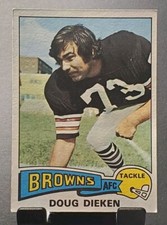 1975 Topps #23 Doug Dieken BROWNS vintage football card🏈VG/EX