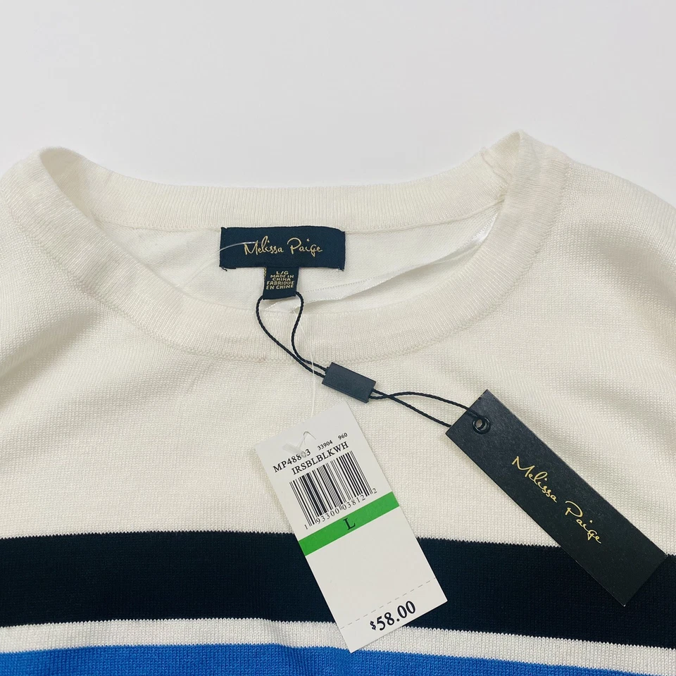 Suéter Melissa Paige Multicolor Manga Larga Talla Grande NUEVO Foto 4 de 4