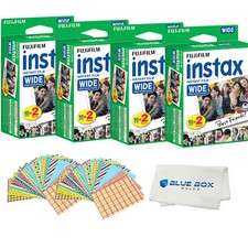 Fujifilm INSTAX Wide camera films Frame Stickers Microfiber Cloth 80 films