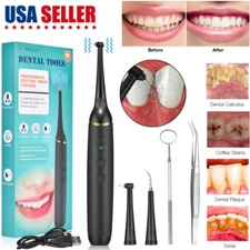 Electric Tooth Cleaner Dental Tools Plaque Calculus Remover Teeth Cleaning Kits
