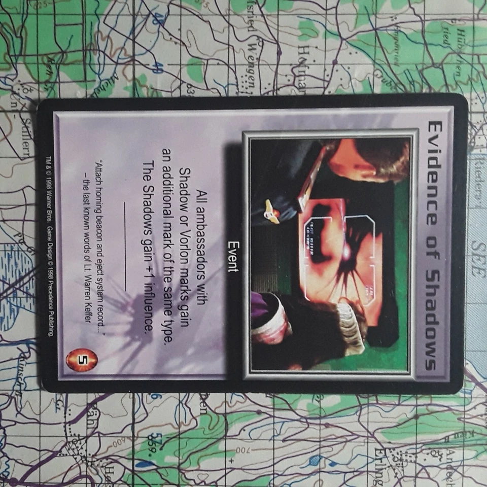 Babylon 5 Ccg Promo Lot * Evidence of Shadows, Shadow Contact, Zathras, etc. - Image 3 of 4