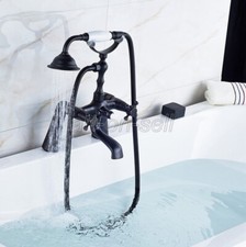 Oil Rubbed Bronze Bathtub Faucet Telephone Style tub Mixer Tap With Hand Shower