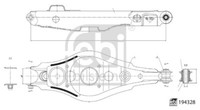 Febi Bilstein Querlenker Lenker FüR Toyota RAV 4 IV _A4_ 2.5 Hybrid 2.2 D