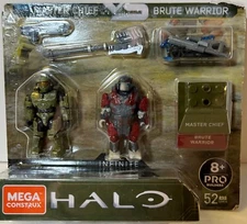Mega Construx Halo Infinite Master Chief VS Brute Warrior Figure 2-Pack - NEW B2