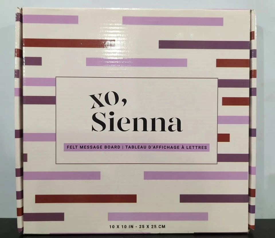 XO Sienna Felt Message Board Purple Grey Letters Numbers Emojis - Image 2 of 3