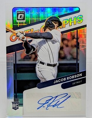 Jacob Robson 2022 Donruss Optic Opti-Graphs RC #OG-RO ~ Detroit Tigers