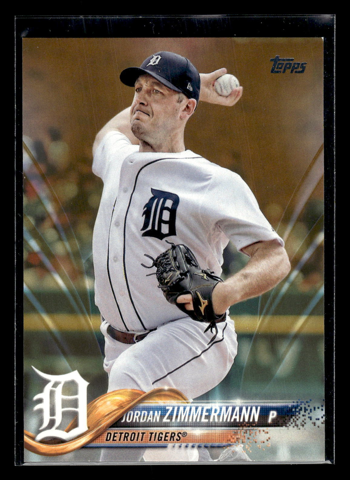 2018 Topps #279 Jordan Zimmermann /2018 Detroit Tigers Gold  Mint+ New