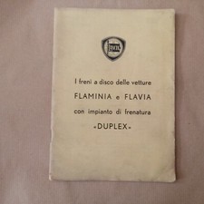 LANCIA FLAMINIA E FLAVIA 1963 - VECCHIO LIBRETTO USO E MANUTENZIONE FRENI DUPLEX