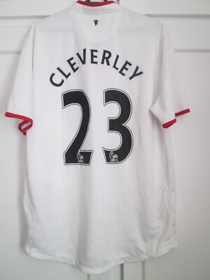 Maillot Manchester United Extérieur 2012/2014 Taille S #23 Cleverley Manches Longues - Occasion