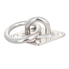 Pad Eye M5/6/8/10 Strip Eye Plate with Round base with ring Stainless Steel