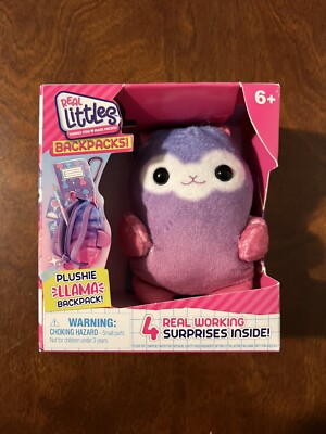 Real Litties Backpacks Plushie Llama - Cat - 4 Surprises Inside