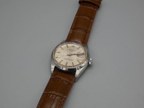 Rolex Oyster Perpetual Date Ref 1500 Mens Watch 34mm Silver Dial - Picture 5 of 8