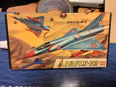 Rare Estate find vintage estate model kit AIRFIX 1;/72 mirage lll c airplane