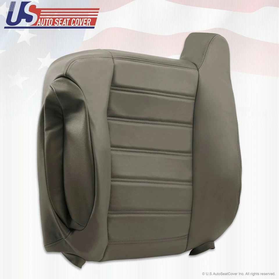 2003 to 2007 Hummer Front Row Upholstery Set Genuine Leather Seat Covers Gray - Image 2 of 4