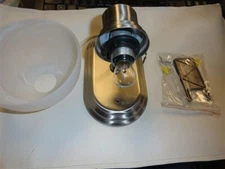 ITC BRUSHED NICKEL PIN UP LIGHT W/ FROSTED GLASS DOME 38410S-NI MARINE BOAT 