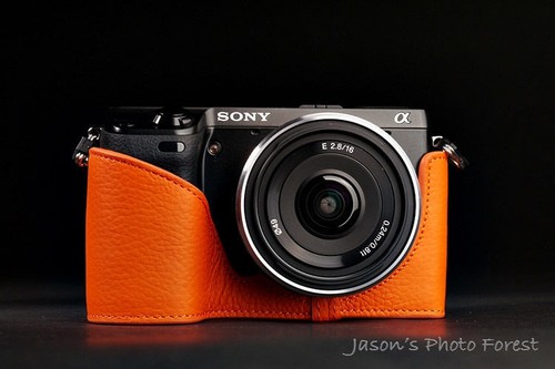 Handmade Real Half Leather Case Camera Case Camera bag for Sony NEX7 9 colors - Picture 10 of 10