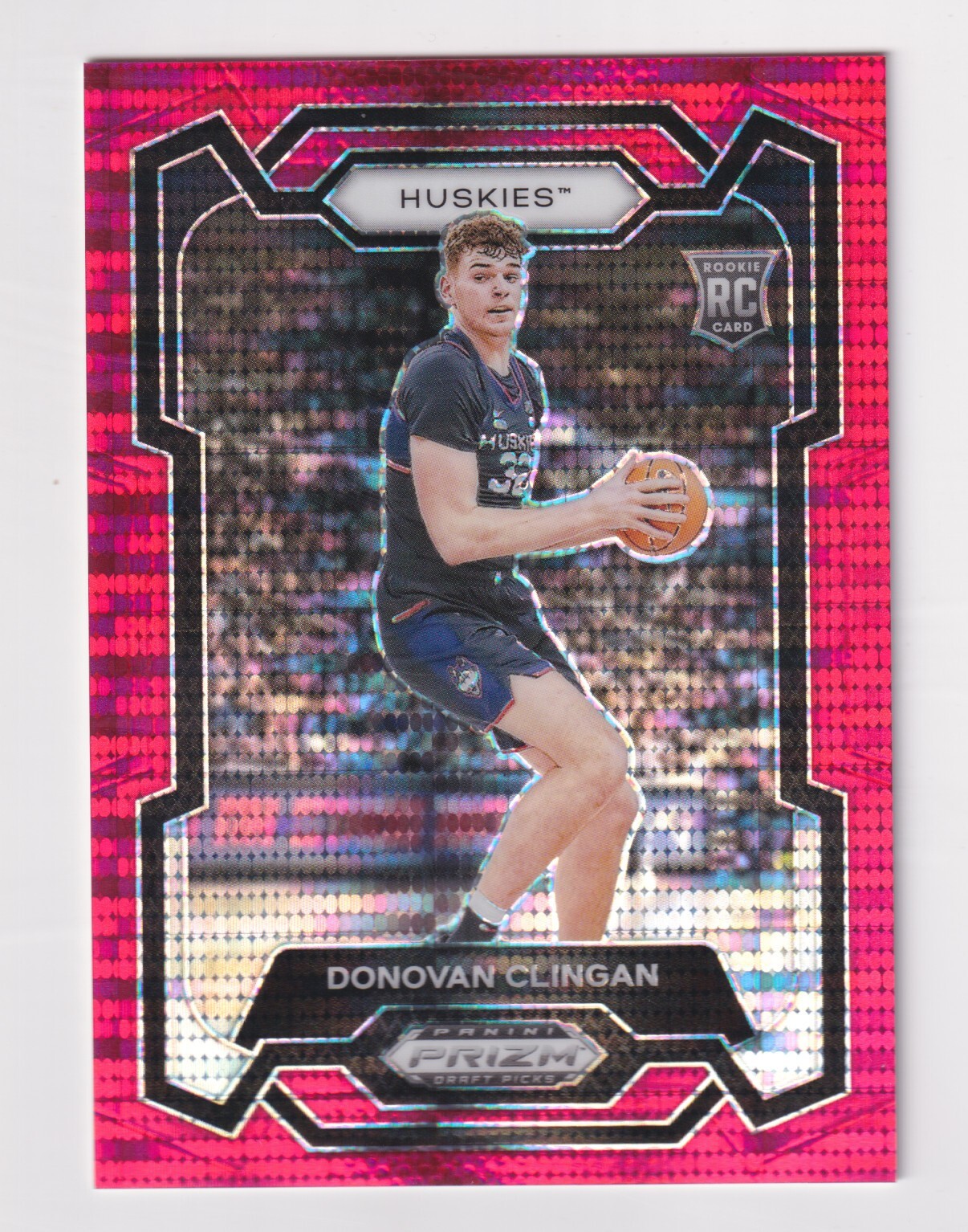 2024-25 Prizm Draft RED PULSAR PRIZM #95 DONOVAN CLINGAN RC Rookie 85/299