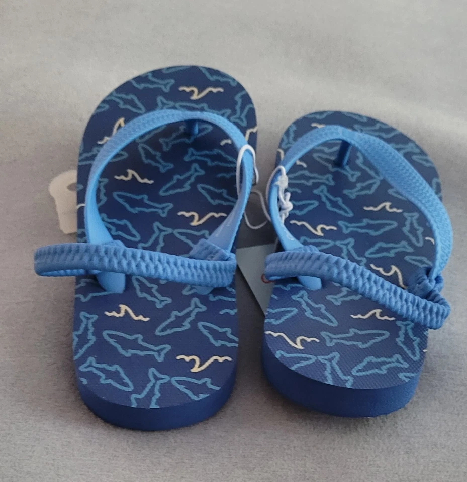 CAT&JACK Toddler Adrian Sandals/Flip Flops w/Back Elastic Strap-Sz 9/10 New! - Image 2 of 4