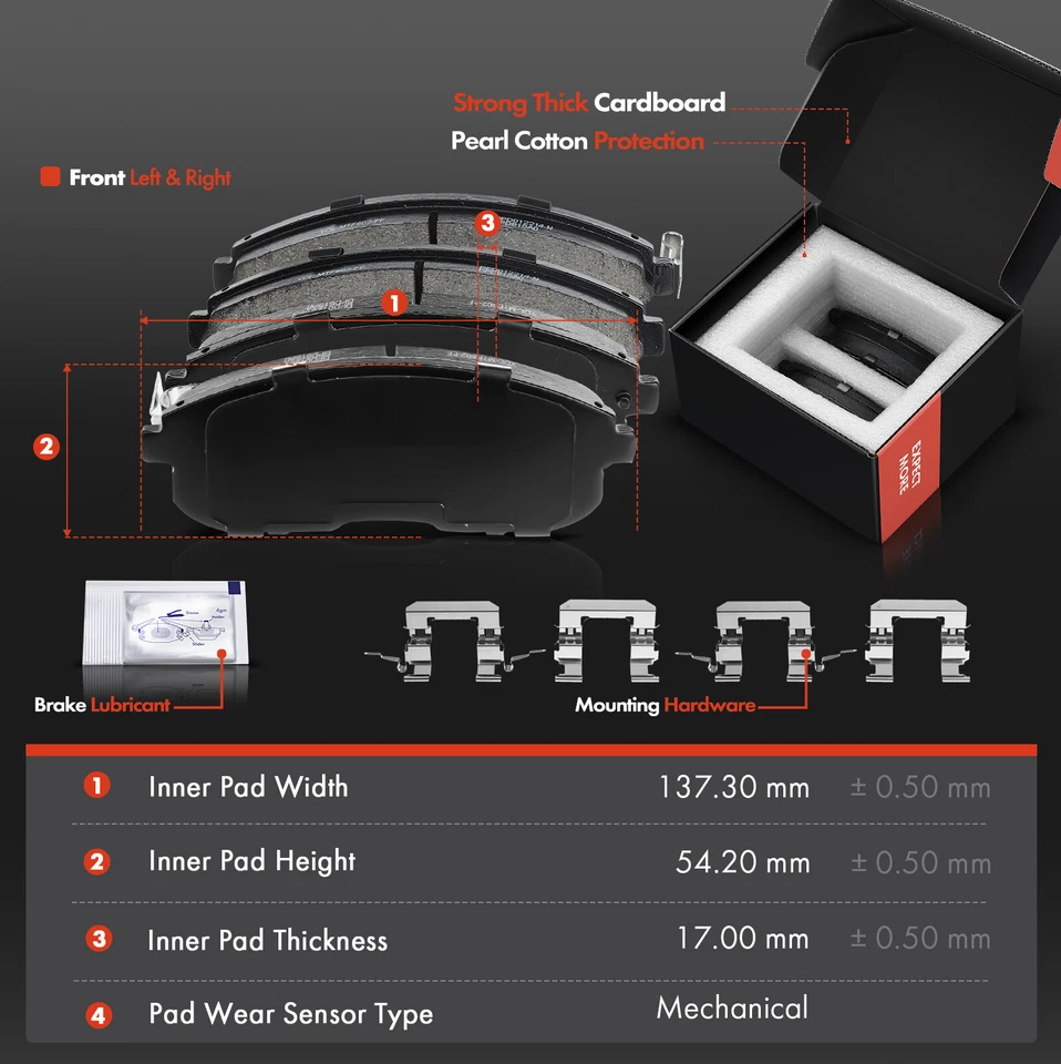 Rotores de freno delanteros perforados y pastillas de freno de cerámica para Nissan Altima INFINITI I35 Foto 3 de 4